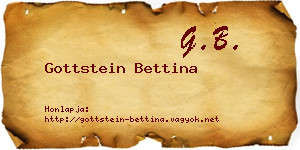Gottstein Bettina névjegykártya