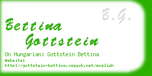 bettina gottstein business card